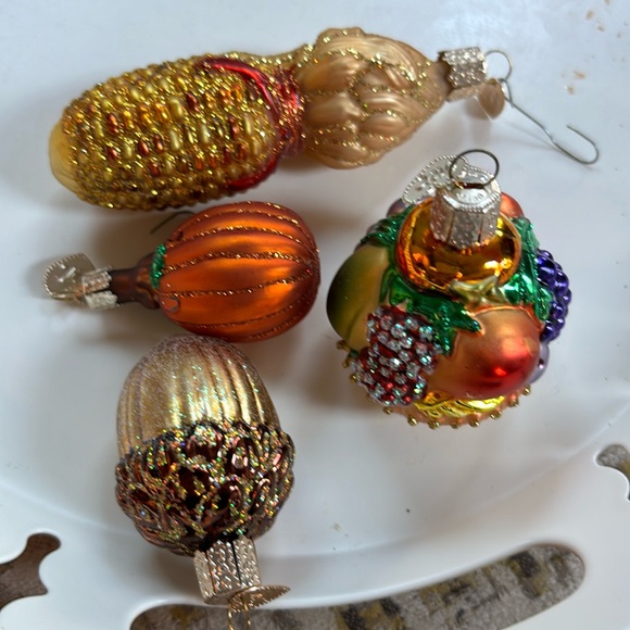 Vintage Old World Christmas Merck Family fall ornaments - Picture 1 of 6